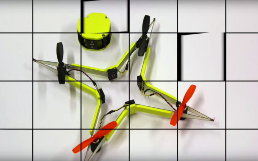 Este dron se recompone sin ayuda tras colisionar